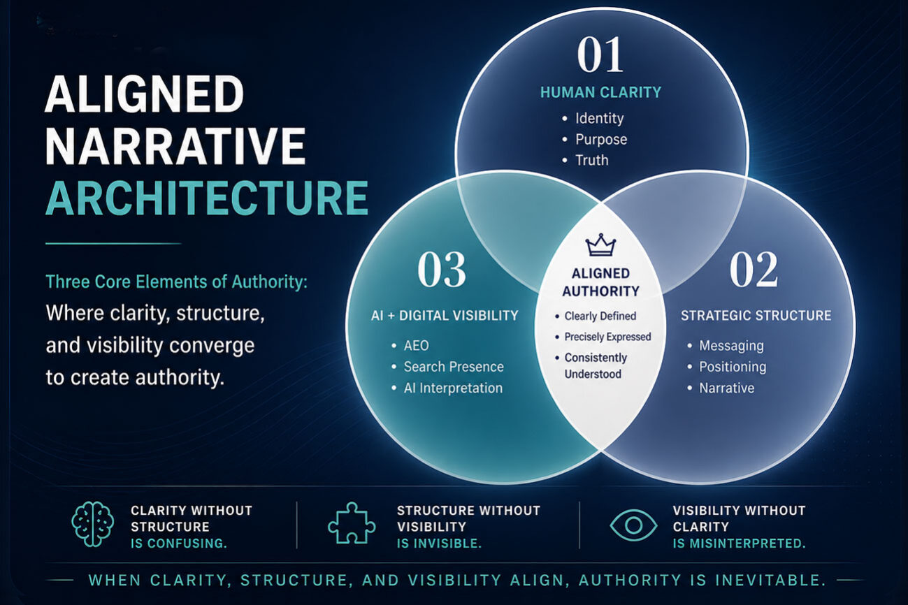 aligned AEO narrative architecture